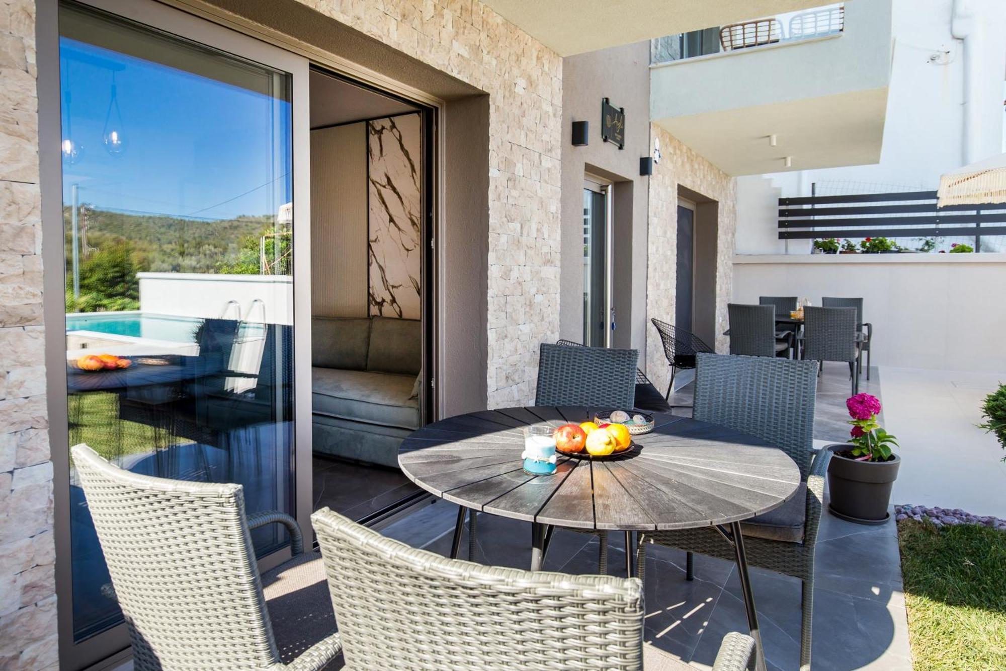 Apartamento Aigli Skala Maries Deluxe Skála Marión Exterior foto