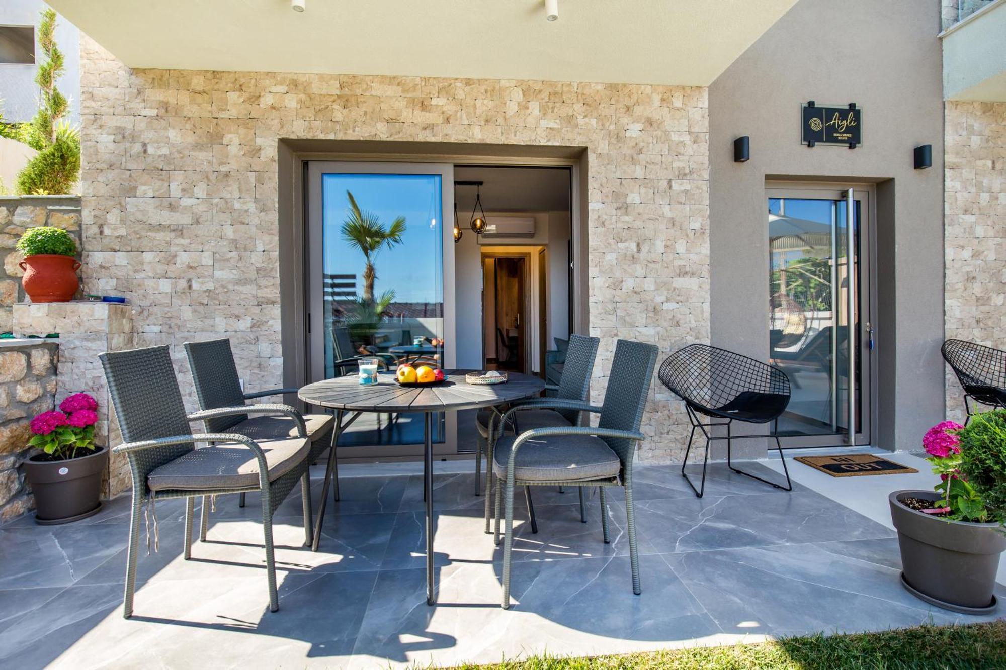 Apartamento Aigli Skala Maries Deluxe Skála Marión Exterior foto