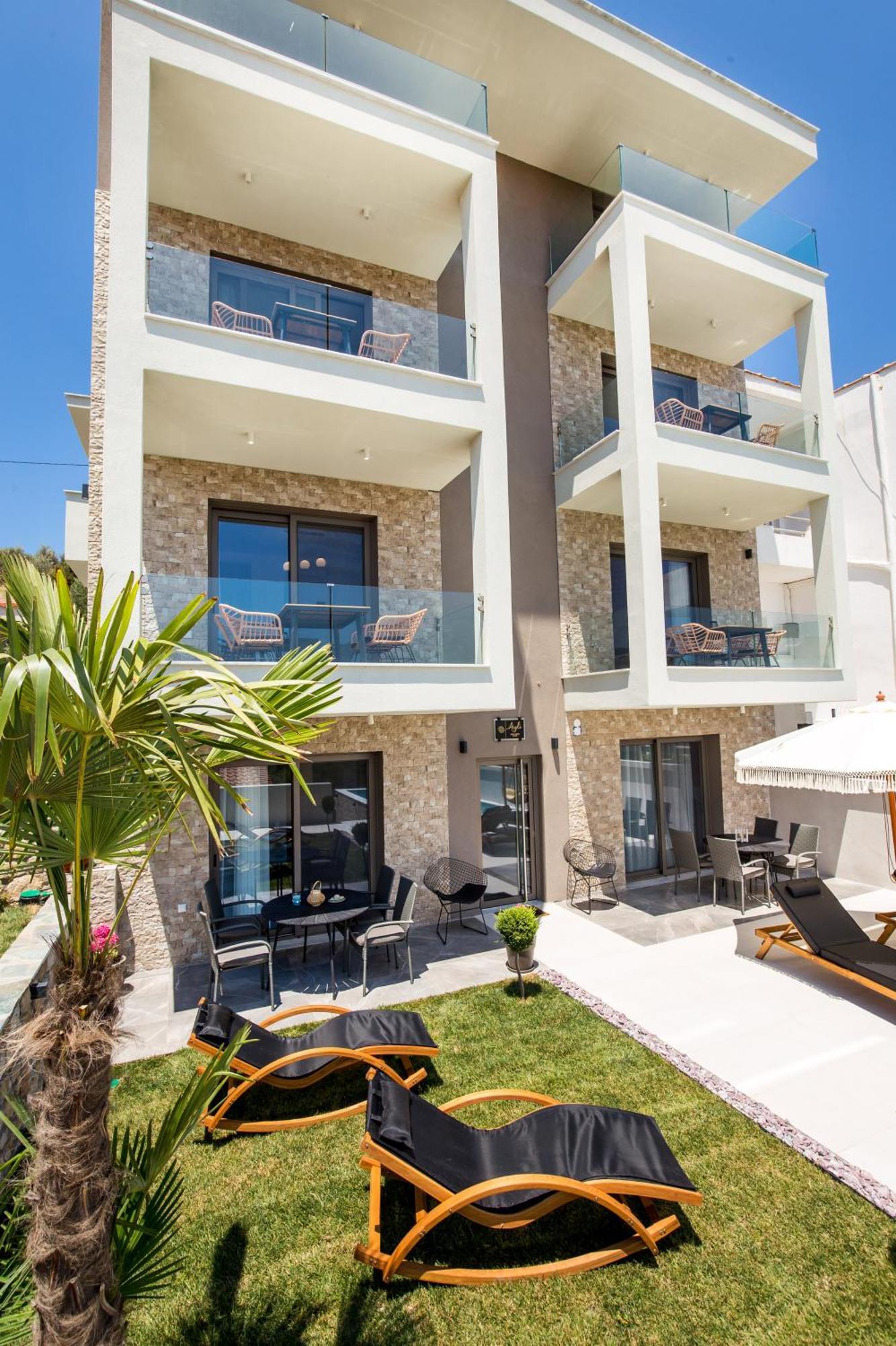 Apartamento Aigli Skala Maries Deluxe Skála Marión Exterior foto