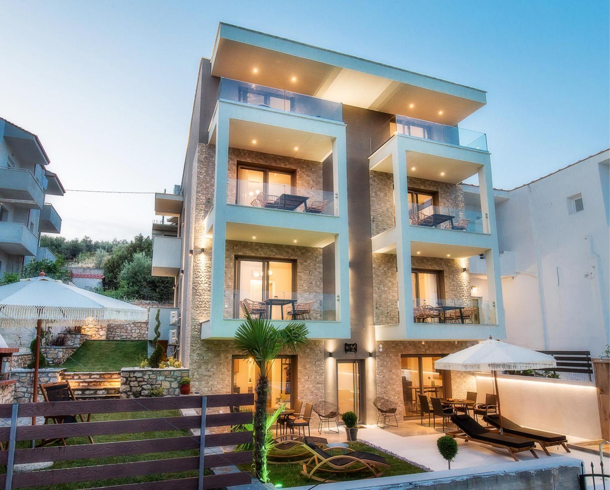 Apartamento Aigli Skala Maries Deluxe Skála Marión Exterior foto