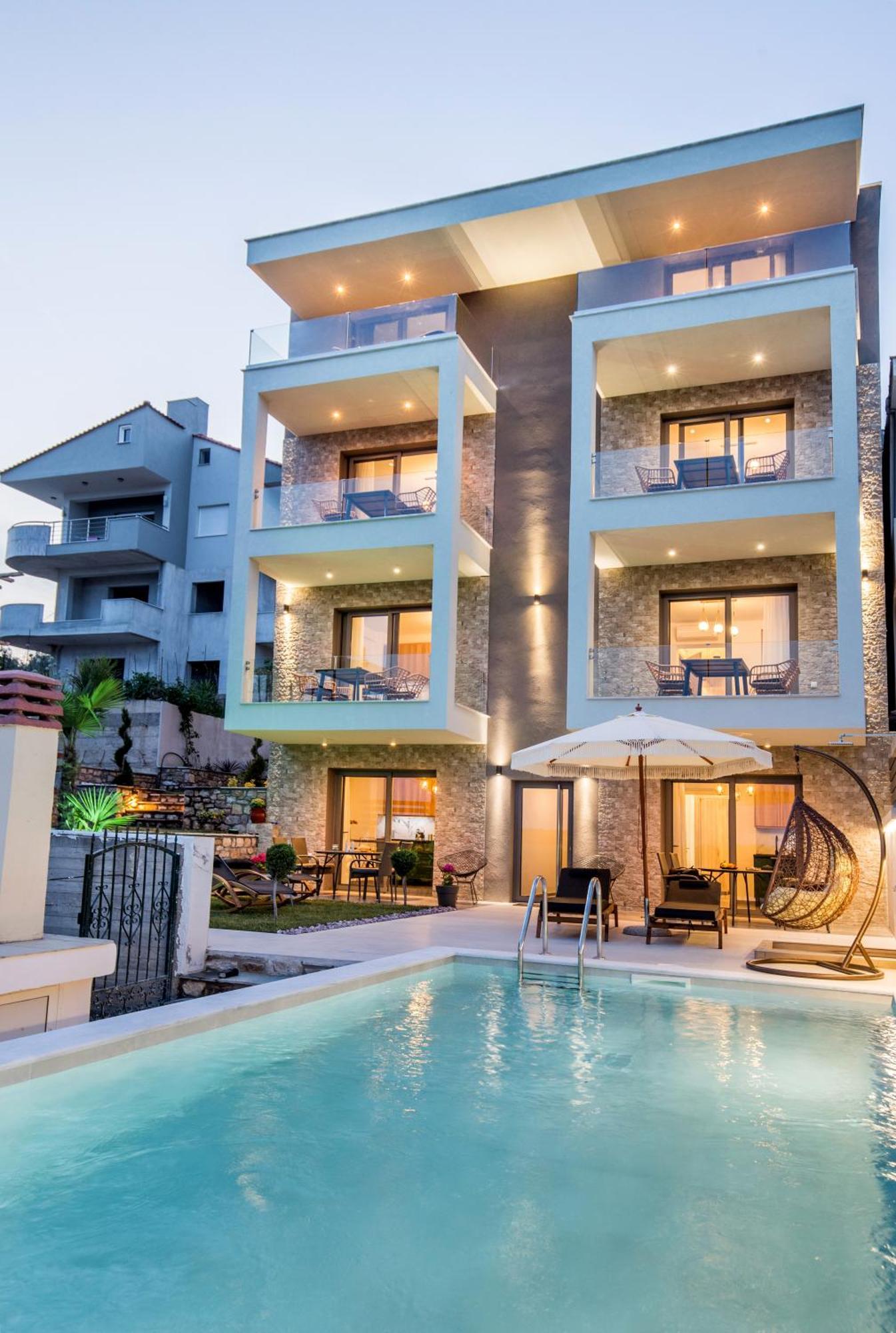Apartamento Aigli Skala Maries Deluxe Skála Marión Exterior foto