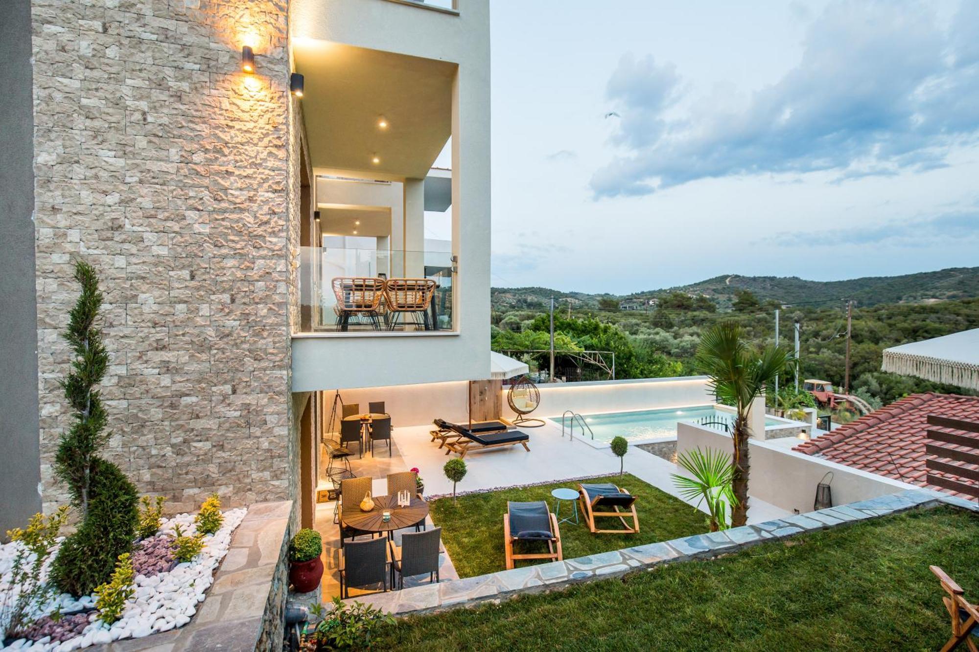 Apartamento Aigli Skala Maries Deluxe Skála Marión Exterior foto